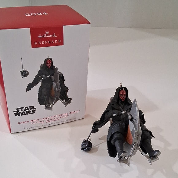 Hallmark Other - Hallmark Keepsake Star Wars Darth Maul and Sith Probe Droid Ornament Set, 2024